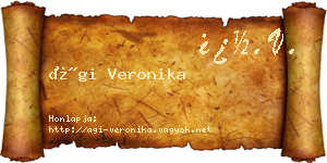 Ági Veronika névjegykártya