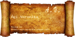 Ági Veronika névjegykártya
