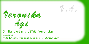 veronika agi business card